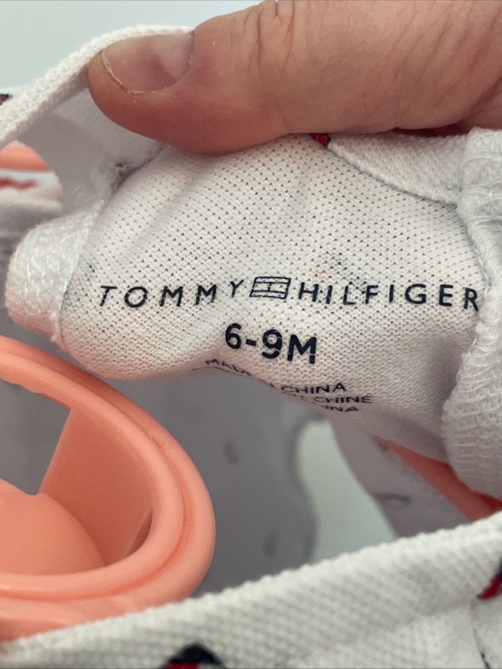 Tommy Hilfiger Baby Girls White Pique Logo Ruffle Sunsuit Size 6-9 Months - Picture 5 of 6